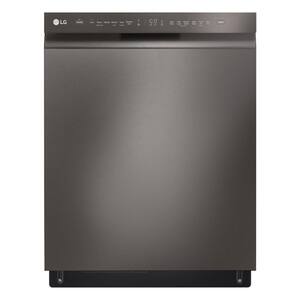 24 in. PrintProof Black Stainless Steel Front Control Dishwasher with QuadWash, 3rd Rack & Dynamic Dry, 48 dBA