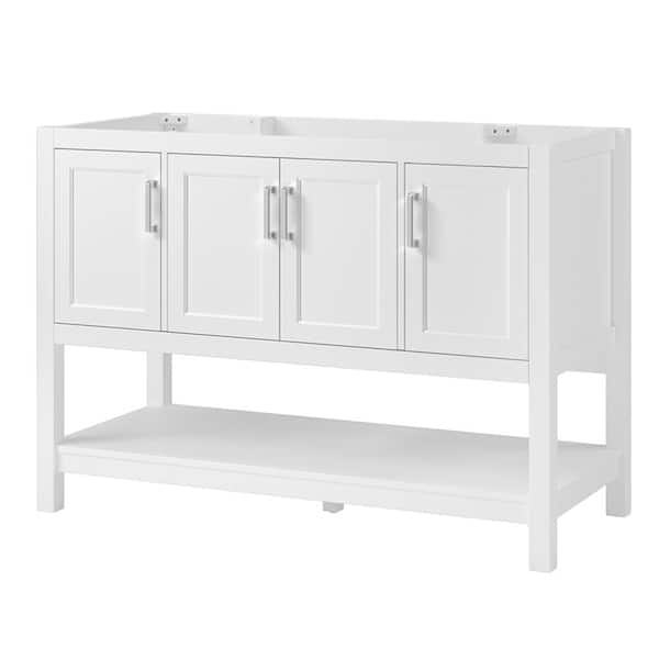 Foremost Hollis 48 in. W x 21-1/2 in. D x 34 in. H Bath Vanity Cabinet without Top in White