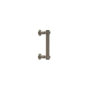 Contemporary 6 in. Back to Back Shower Door Pull in Antique Pewter