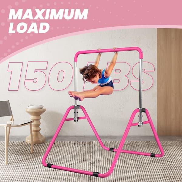 Afoxsos Junior Training Kip Bar 47.2 in. with 5 Height Adjustments