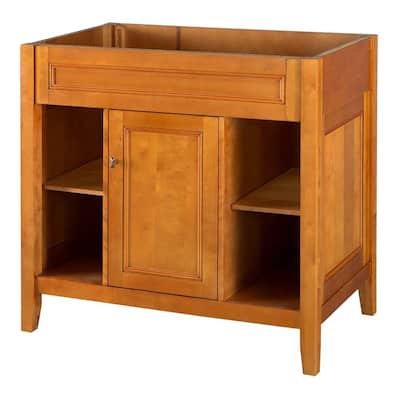 Home Decorators Collection Exhibit 36 in. W x 21.63 in. D x 34 in. H Vanity Cabinet Only in Rich Cinnamon
