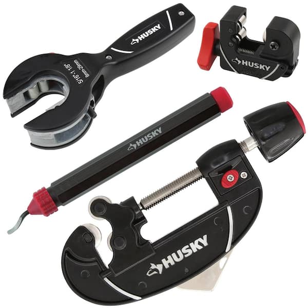 Husky Tube Cutter and Deburring Tool Bundle