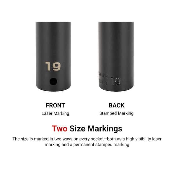 1/2 in. Drive x 1-1/2 in. Deep 6-Point Impact Socket