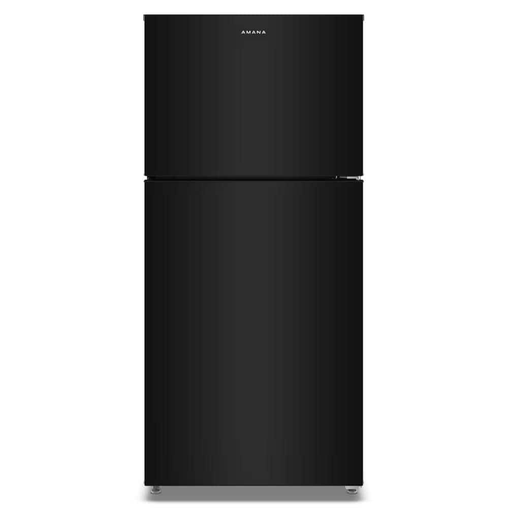 black-amana-top-freezer-