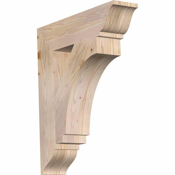 Ekena Millwork 5.5 in. x 30 in. x 26 in. Douglas Fir Imperial Traditional Smooth Bracket