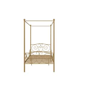 Capri Gold Twin Size Metal Bed