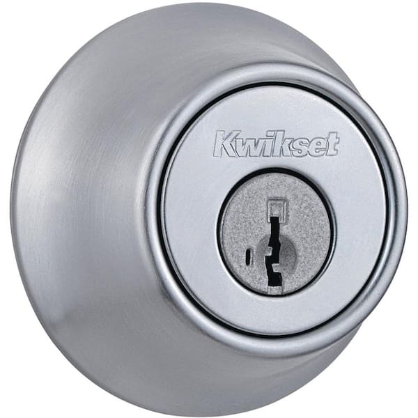 Photo 1 of 660 Series Satin Chrome Single Cylinder Deadbolt Featuring SmartKey