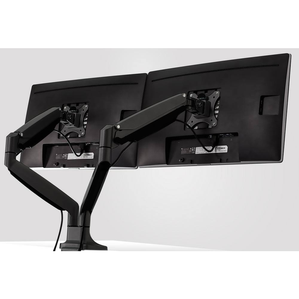 Dual Monitor Adjustable Arm Desk Mount with Gas Spring