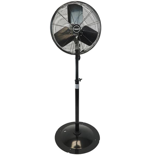 Adjustable-Height 20 in. Shroud Oscillating Pedestal Fan