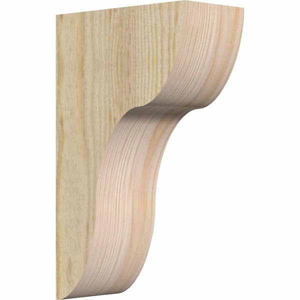 Ekena Millwork 6 in. x 12 in. x 20 in. Douglas Fir Carmel Rough Sawn Corbel