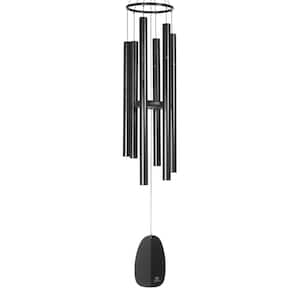 Signature Collection, Windsinger Chimes of Athena, Black 44 in. Wind Chime