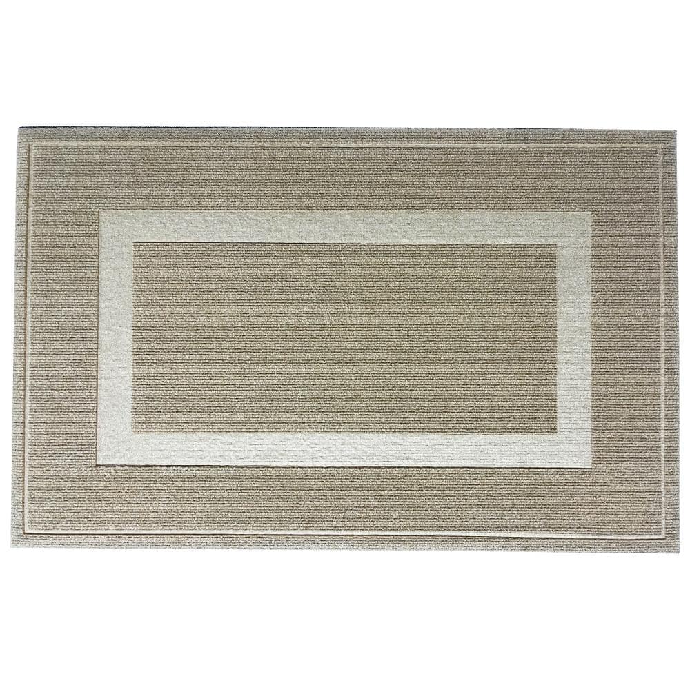 24 in. x 35 in. Beige Greek Key Absorbent Mud-Resistant Non-Slip Door Mat for Indoor/Outdoor Entryways price history on PriceWatchPro