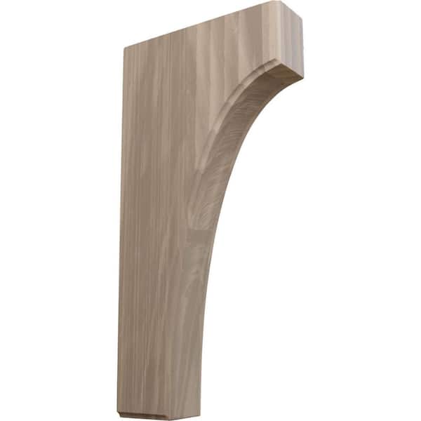 Ekena Millwork 1-3/4 in. x 6 in. x 12 in. Unfinished Wood Walnut Clarksville Corbel