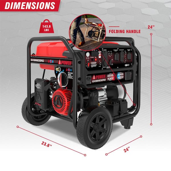 A-iPower 5300-Watt Remote Start Gas Propane Dual Fuel