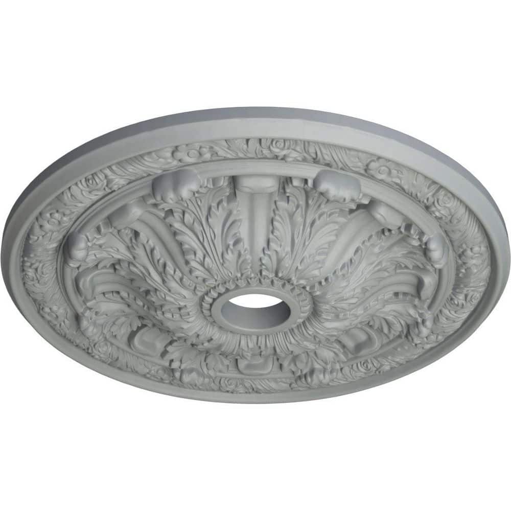 Primed Gray 30" Decorative Urethane Ceiling Medallion