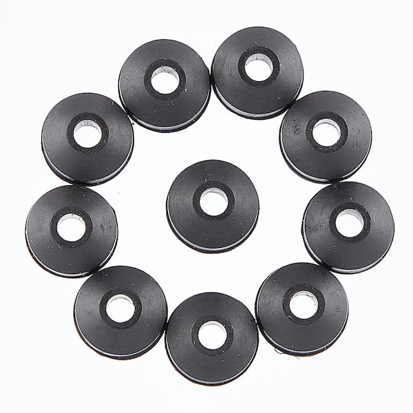 Everbilt 3/8m 21/32 in. Beveled Rubber Washers (10-Pack)