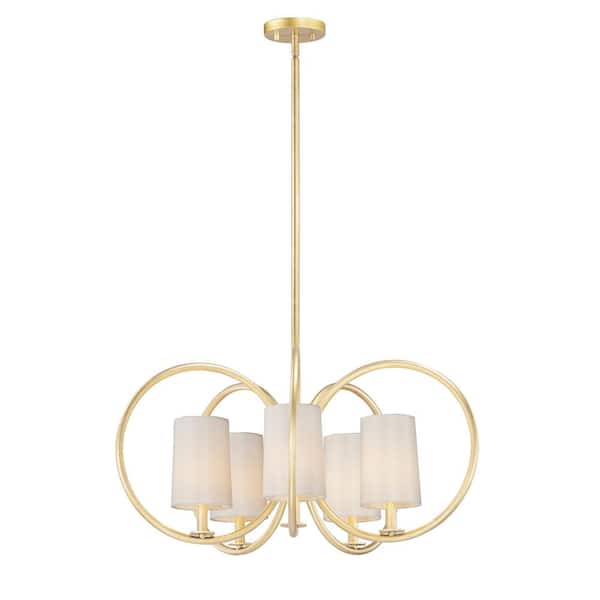 Maxim Lighting Meridian 5-Light Brass Chandelier