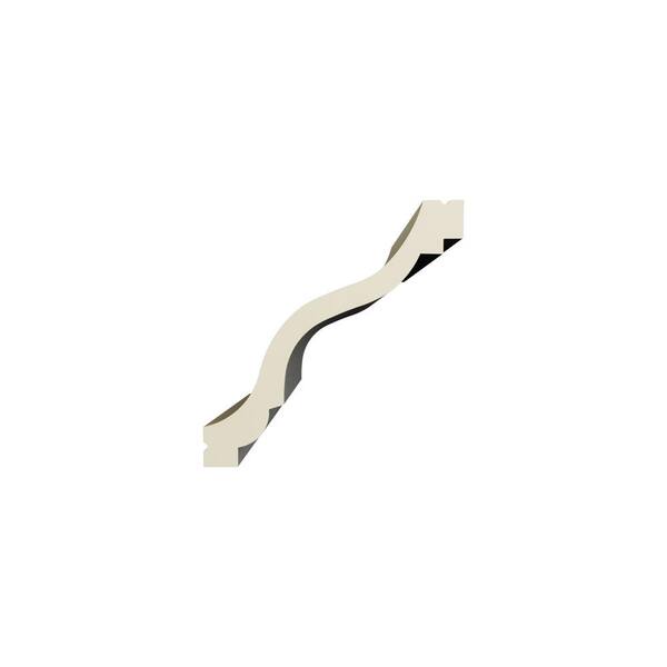 Ekena Millwork June 4.75 in. D x 6.25 in. W x 94.5 in. L Polyurethane Crown Moulding
