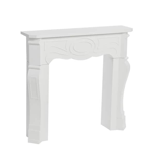 Storied Home Victorian Mantel, White