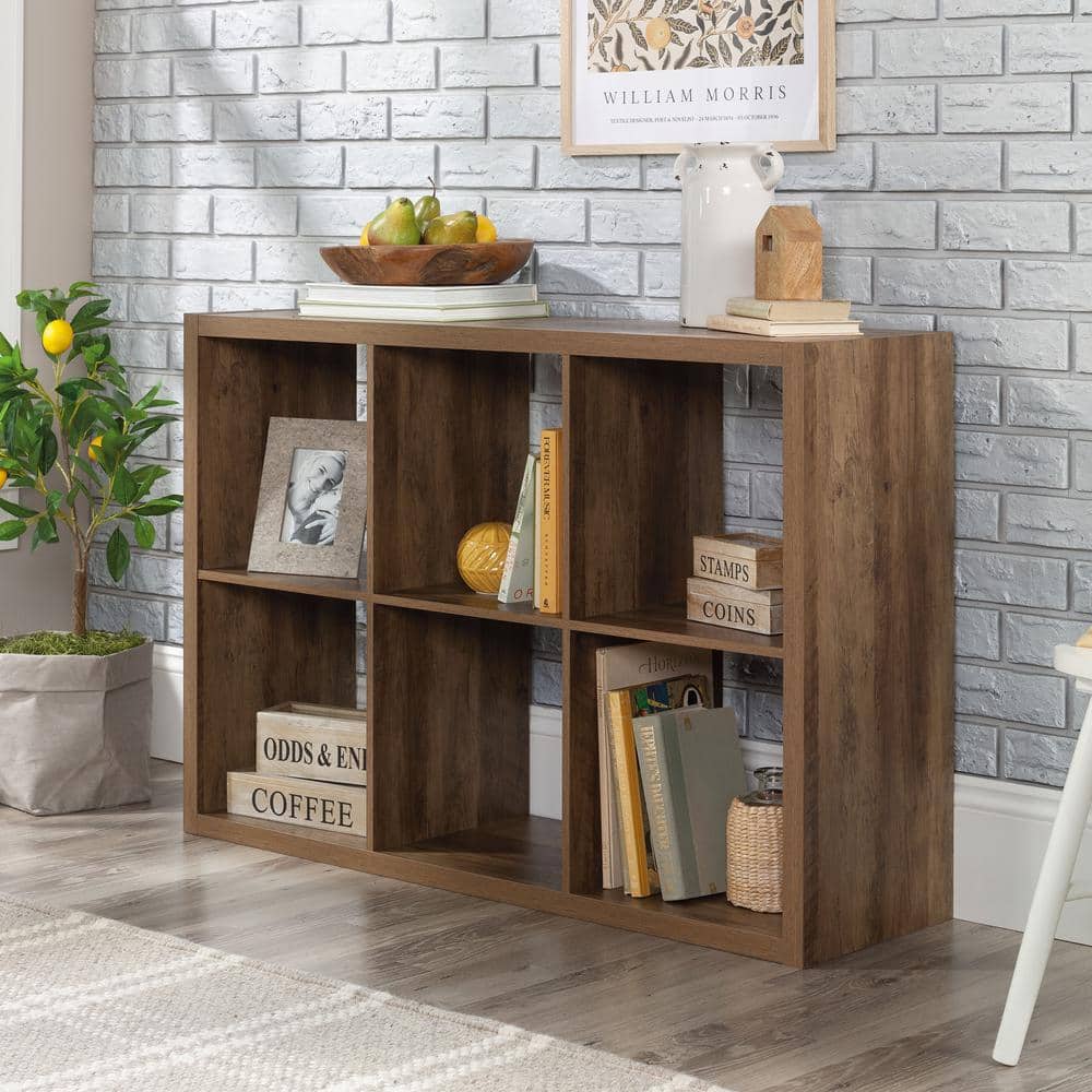 Rural Pine 6-Cube Adjustable Organizer Storage Bookcase