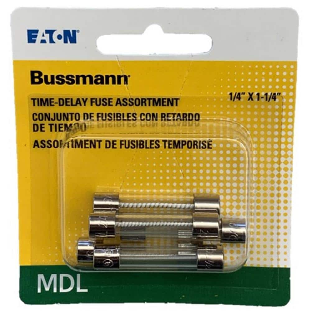 Cooper Bussmann MDL Time Delay Electronic Fuse Assortment .5, 1, 2, 3, amp  fuses included BP/MDL-AL The Home Depot