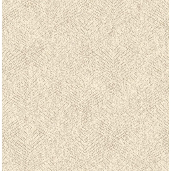 Brewster Tangent Beige Geometric Paper Strippable Roll Wallpaper (Covers 56.4 sq. ft.)