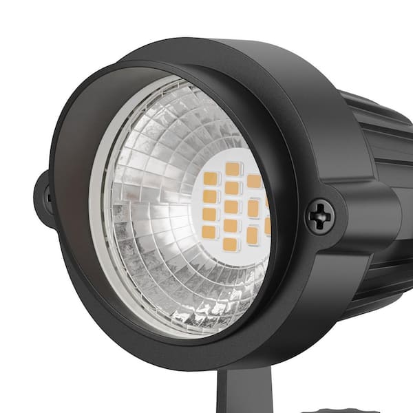 Emeritpro IP66 Spot Light Low Voltage Black Plug-In Integrated LED