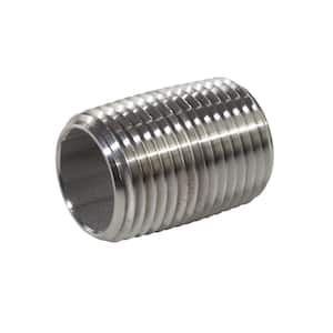 1 in. Close Schedule 40 Welded Stainless Steel Nipple Fitting