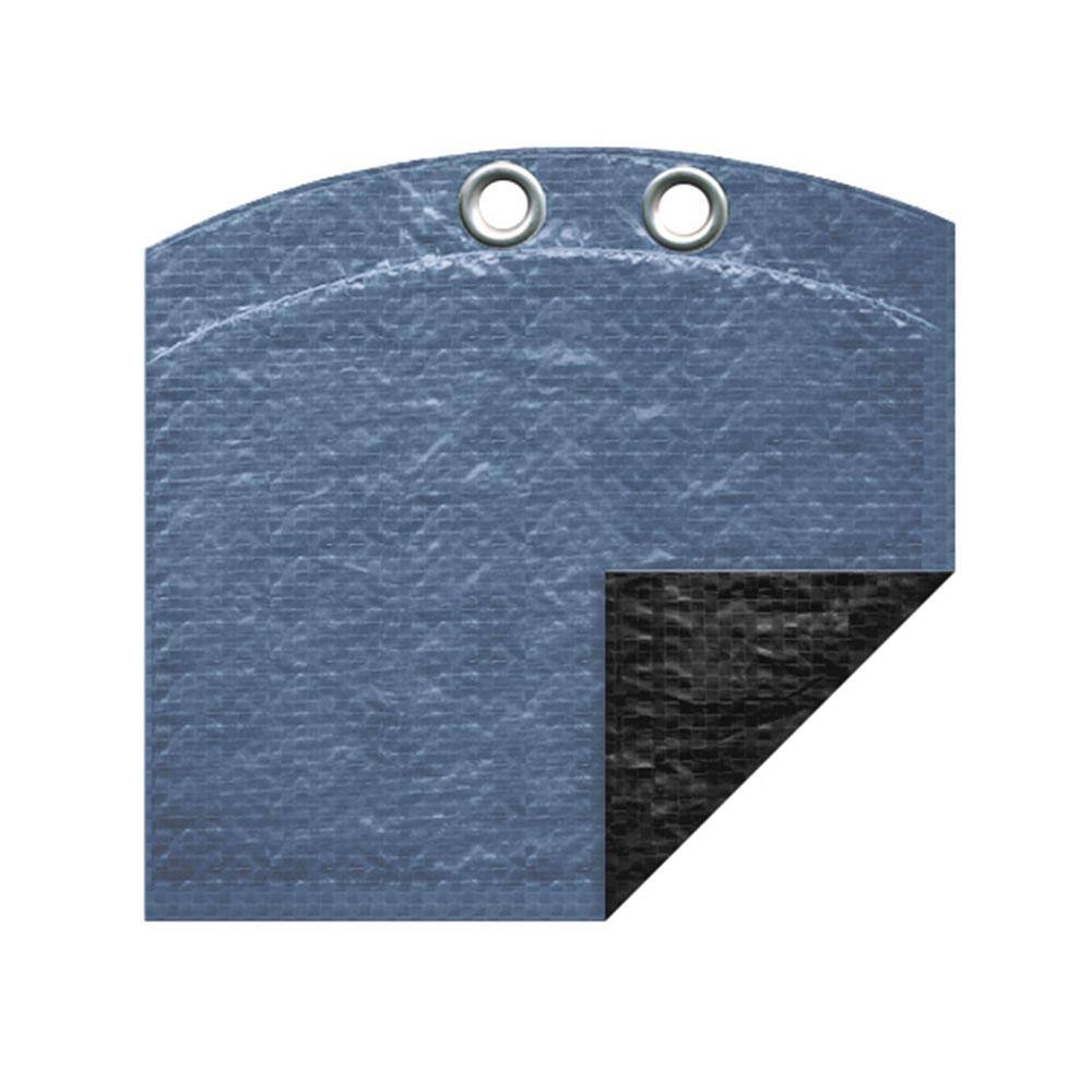 Gray 28 ft. Oval Winter Pool Cover for Above Ground Pools