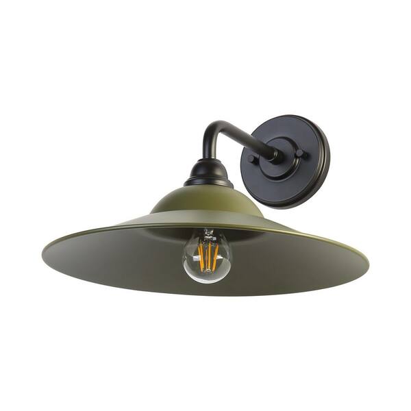 Golden Lighting - Croma 15 in. Matte Black Outdoor Hardwired Wall Sconce with No Bulbs Included