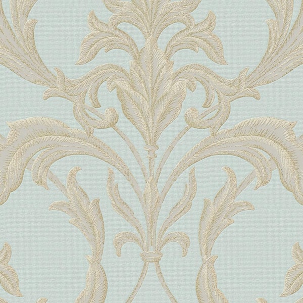 Graham & Brown Oxford Teal/Gold Vinyl Peelable Wallpaper (Covers 56 sq. ft.)