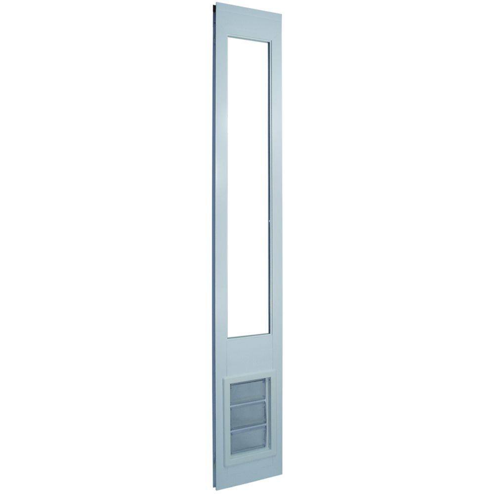White Insulated AirSeal Pet Patio Door 