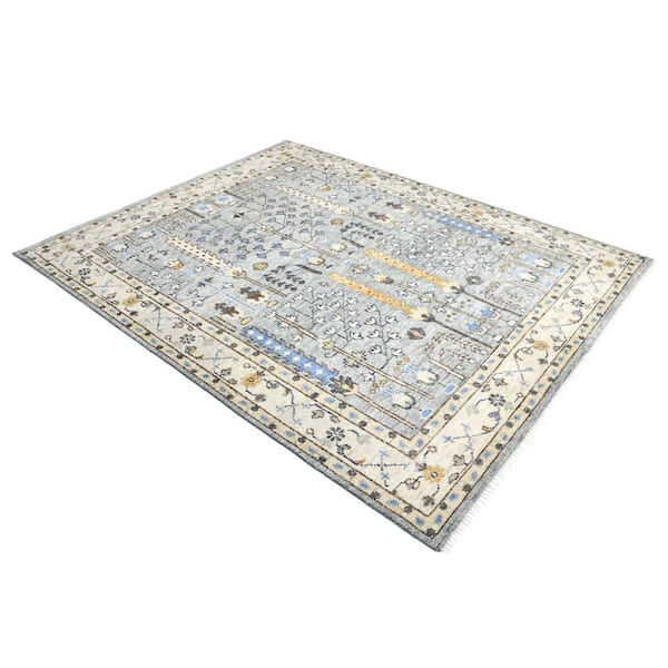 Sydney Contemporary Gray 8 ft. x 10 ft. Area Rug