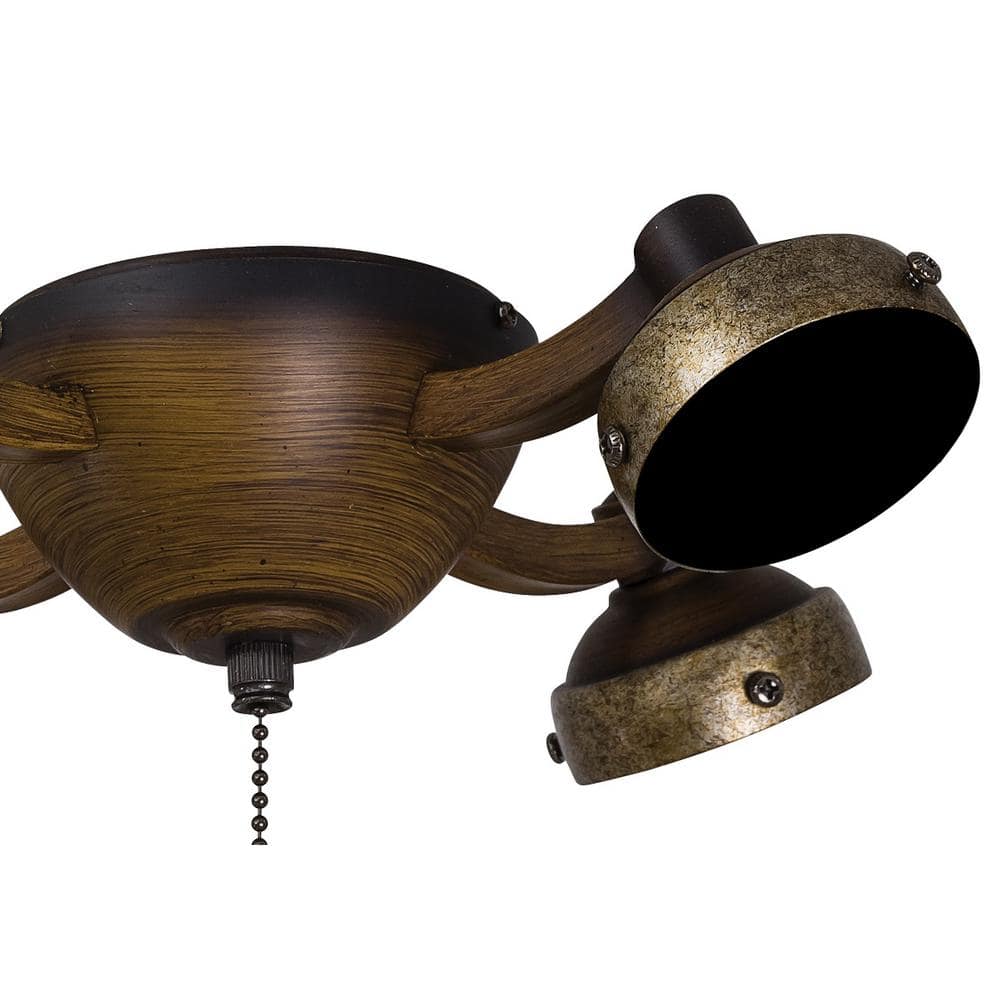 Belcaro Walnut 4-Light Steel Ceiling Fan Light Kit