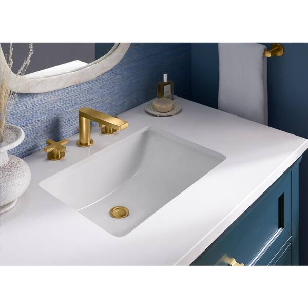 KOHLER Charlemont 36.97in. Single Sink Freestanding Light Oak Bath Vanity with White Quartz Top Assembled