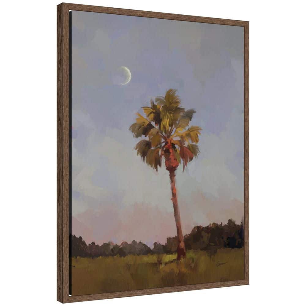 "Sylvie ""Carolina on My Mind"" by Mary Sparrow Plants Framed Canvas Art Print 24 in. x 18 in." price history on PriceWatchPro