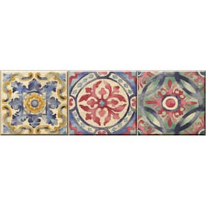 6.5 in. x 144 in. Iznik Tile Stair Stripe Decal