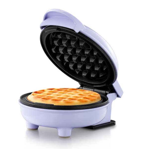 4-Inch Non-Stick American Waffle Maker, Lavender