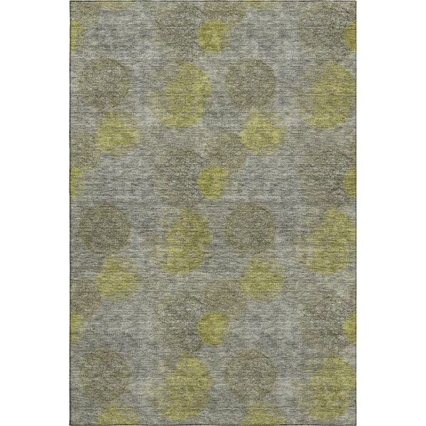 Addison Rugs Mayfield Premium Machine Washable Abstract AMF977 Gray 2 ft. 6 in. x 3 ft. 10 in. Area Rug