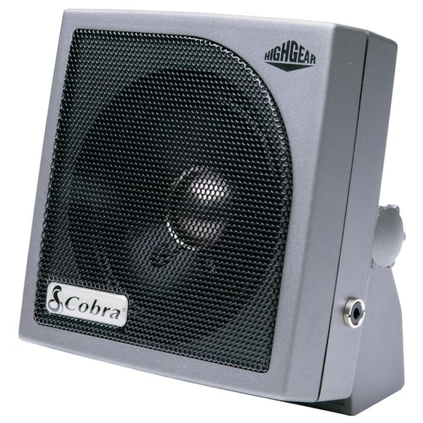 Cobra HighGear 4 in. 15-Watt Dynamic Noise Canceling CB Extension Speaker with Talkback