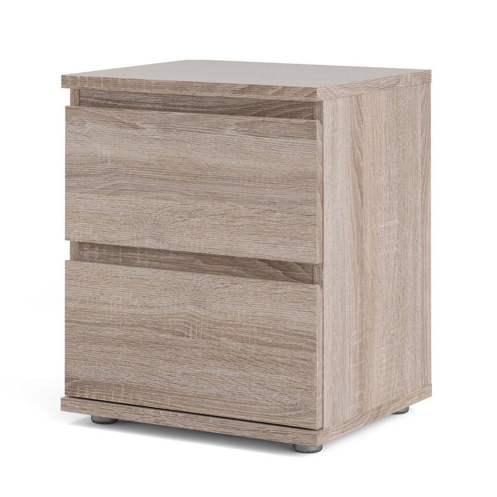Truffle 2-Drawer Handle-Free Nightstand