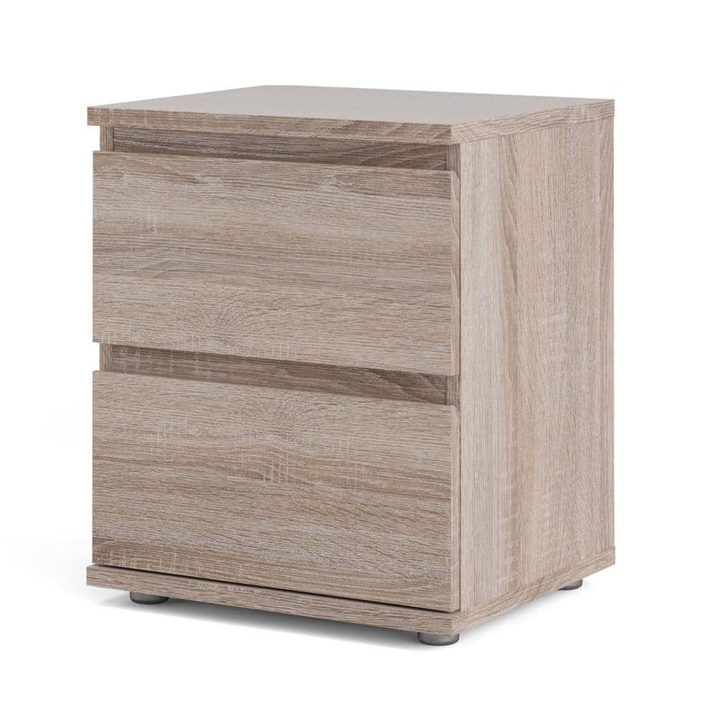 Tvilum Aurora 2-Drawer Truffle Nightstand 71092cj - The Home Depot