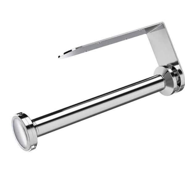 Silver Stainless Steel Paper Towel Holder Under Cabinet, One-Handed Tear Wall Mount Paper Towel Holder Dispenser