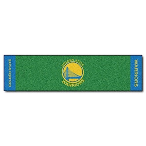 NBA Golden State Warriors 1 ft. 6 in. x 6 ft. Indoor 1-Hole Golf Practice Putting Green