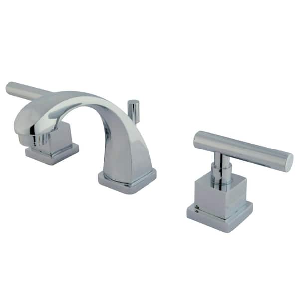 Kingston Brass Claremont 8 in. Widespread 2-Handle Bathroom Faucet in Chrome