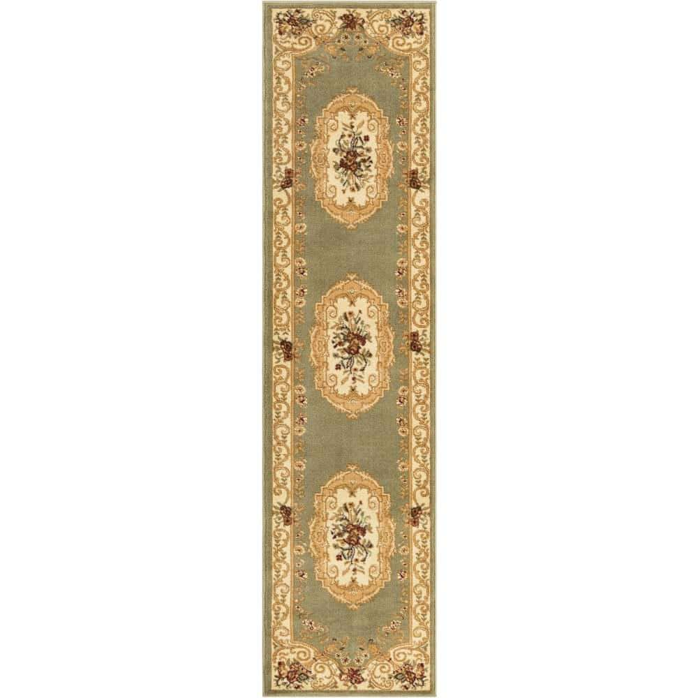 Unique Loom Versailles Henry Green 2 ft. x 8 ft. Area Rug 3153889 - The ...