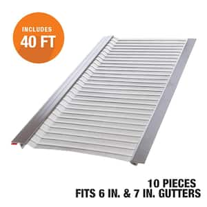 4 ft. L x 7.25 in. W Stainless Steel Micro-Mesh Gutter Guard (40 ft. Kit - Nominal)