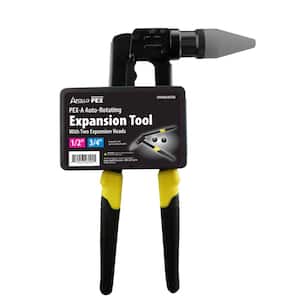Auto-Rotating PEX-A Expansion Tool Kit with 1/2 in. and 3/4 in. Expander Heads