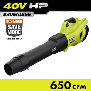 40V HP Brushless Whisper Series 160 MPH 650 CFM Cordless Battery Leaf Blower (Tool Only)