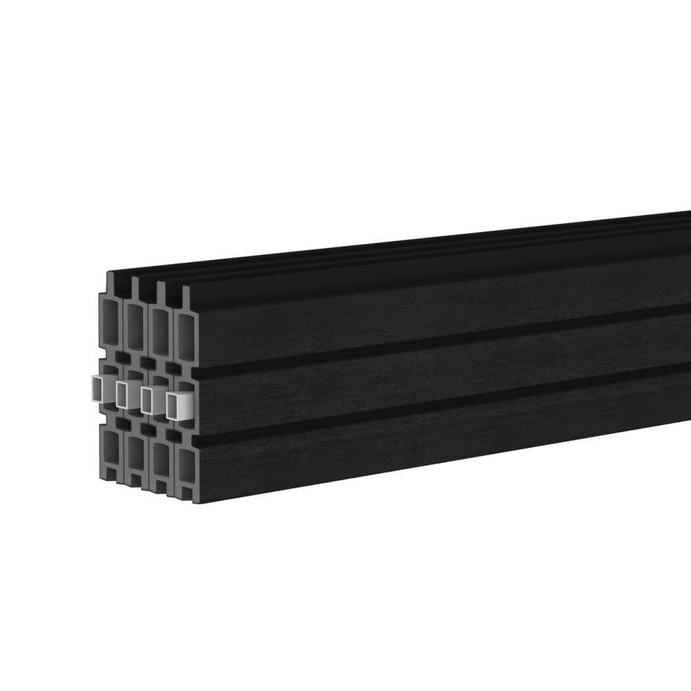 UltraEasy Fencing 0.83 in. x 6.3 in. x 5.7 ft. Indian Ebony Composite Fence Panel with Metal Tube (4-Pack) price history on PriceWatchPro